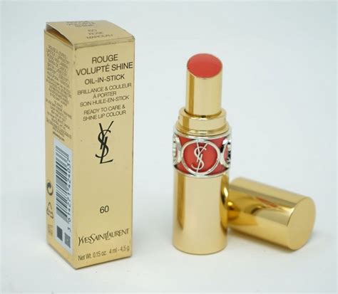 ysl rouge volupte oil in stick 60 rose marceau|ysl rouge oil in stick.